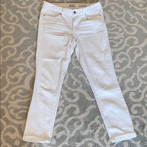 Jessica Simpson Forever Skinny Cropped White Jeans